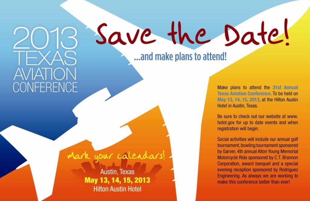 2013 Texas Aviation Conference Ad — Aviation Research