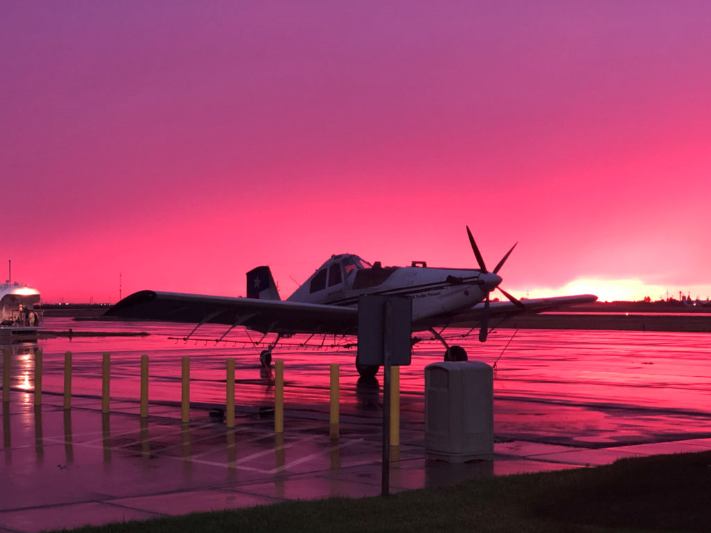 moore county airport at sunrise