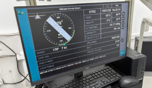 AWOS upgrades software application on a computer